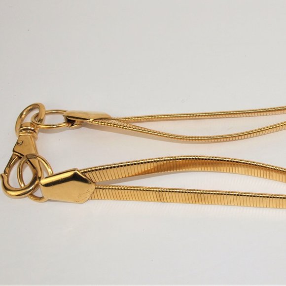 Accessocraft NYC Vintage Double Stretch Gold Metal Coil Belt S/M main image 5